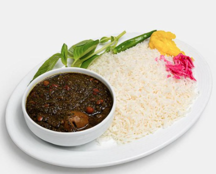  چلو خورشت سبزی 
