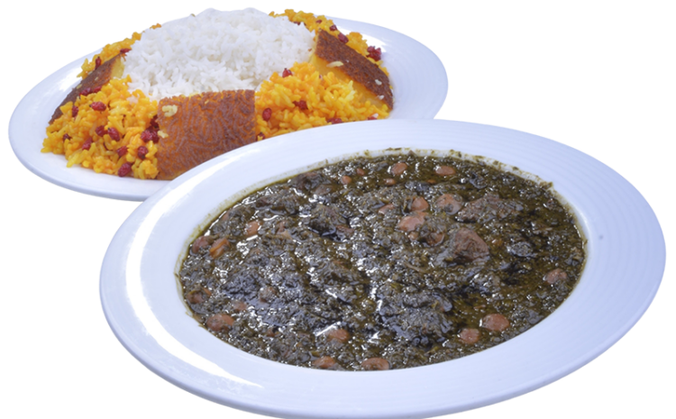 چلو خورشت سبزی